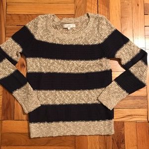 Loft Striped Knit Sweater